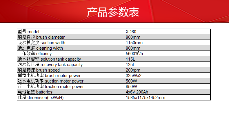 克力威駕駛式洗地機(jī)大型車(chē)庫(kù)保潔用洗地車(chē)XD8073